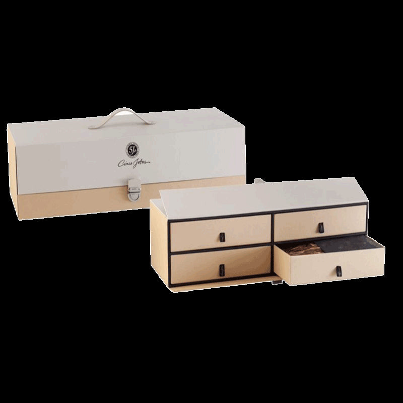 Case with Cinco Jotas hand-sliced Iberian acorn-fed ham