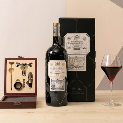 Magnum Marqués de Riscal con set de vino