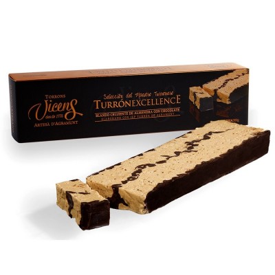 Crunchy Soft Nougat with Chocolate Excellence 300g
