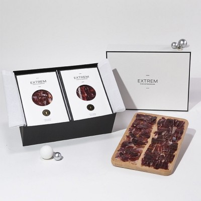 Premium Box with 30 sachets of 100% Iberico Acorn-fed Ham D.O.P Dehesa de Extremadura