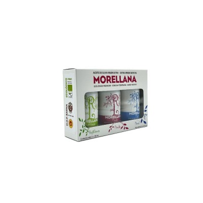 Estuche 3 Botellas Aceite Ecológico Morellana 3 variedades en Botella 100ml