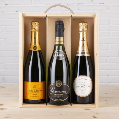 Coffret Premium avec 3 Bouteilles de Champagne
