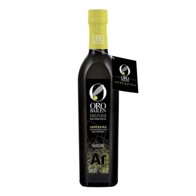Oro Bailén Oil in a 500ml glass bottle of Arbequina variety (12 units)