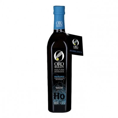 Pack d'huile Oro Bailén dans une bouteille en verre de 500 ml de la variété Hojiblanca (12 unités)