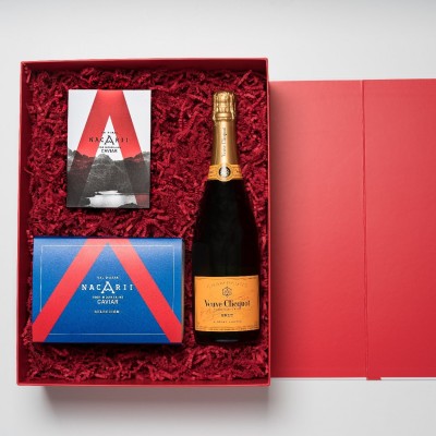 Caviar Nacarii Selection and Veuve Clicquot Champagne Case