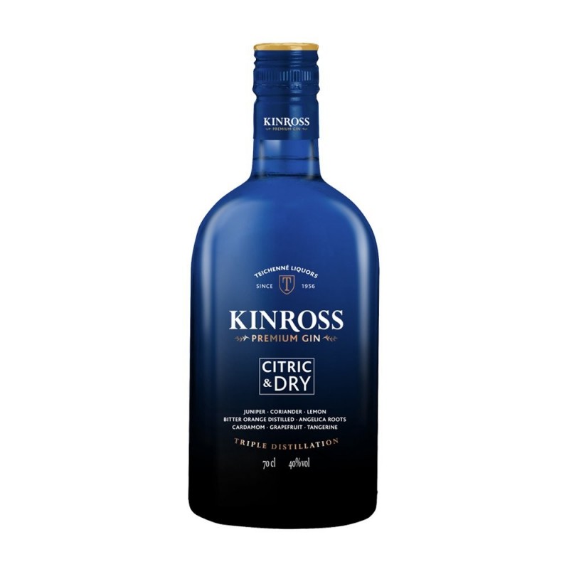 Ginebra Kinross 0.70L Botella Azul