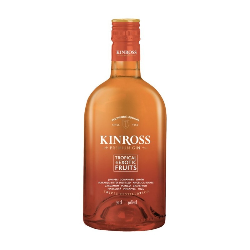 Ginebra Kinross 0.70L Botella Naranja