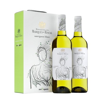 Estuche de 2 Botellas de Marqués de Riscal Sauvignon Blanc Organic