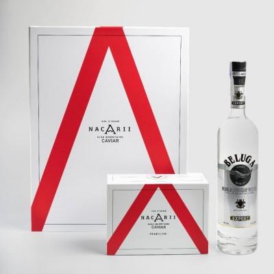 Nacarii Tradition Caviar and Beluga Vodka Case
