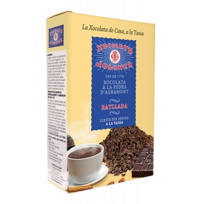 Caja de Chocolate a la Piedra Rallado Jolonch 35% cacao 300gr