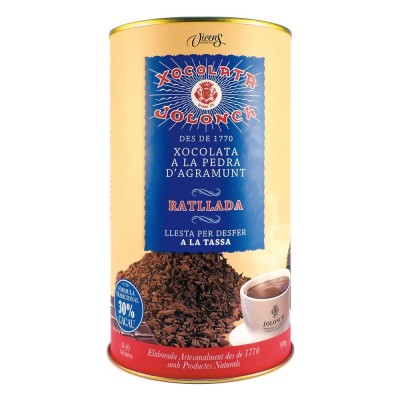 Grated chocolate Jolonch 35% Cocoa in tube of 500gr