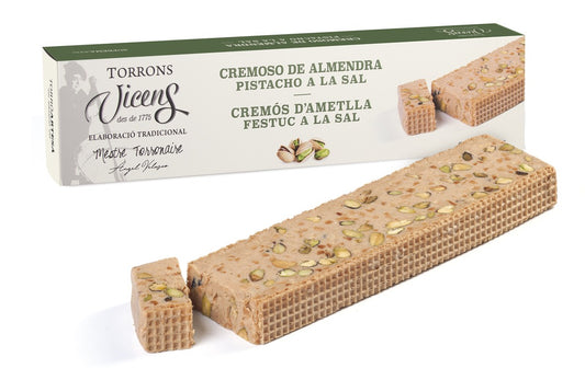 Creamy Almond Nougat with Salted Pistachio 300g in a Case