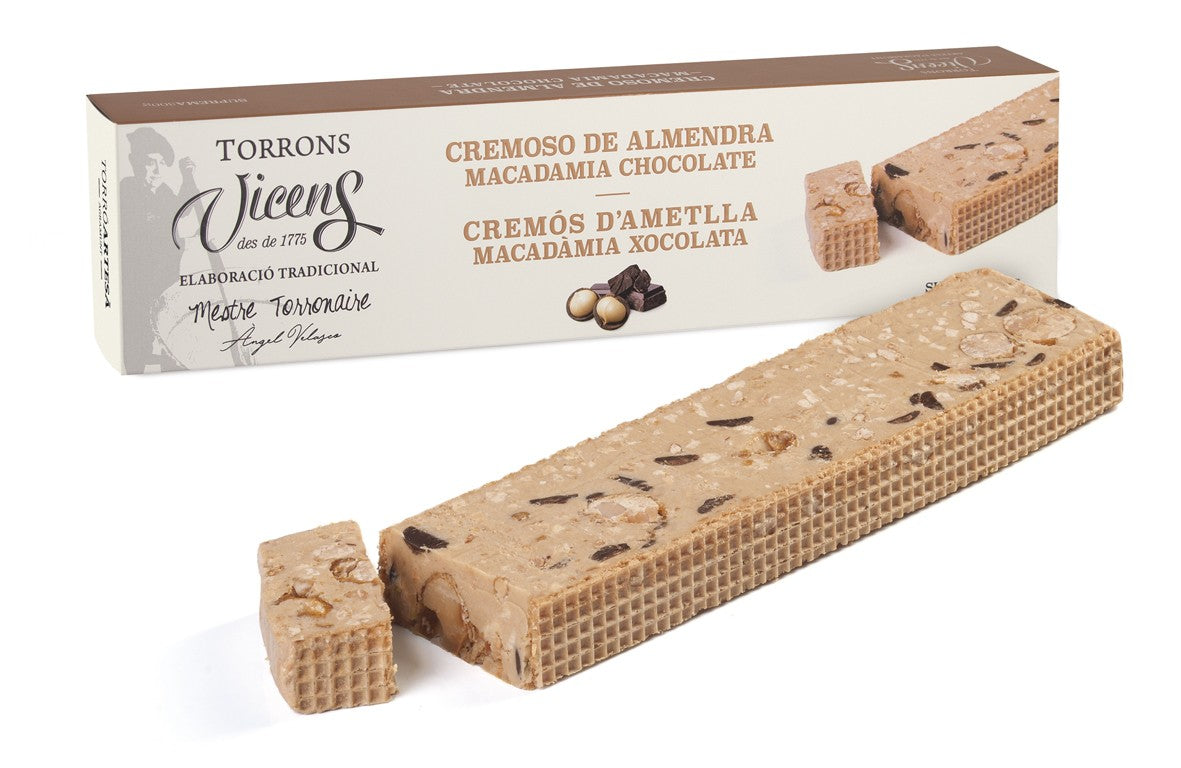 Nougat Crémeux Aux Amandes, Macadamia et Chocolat 300g en Etui