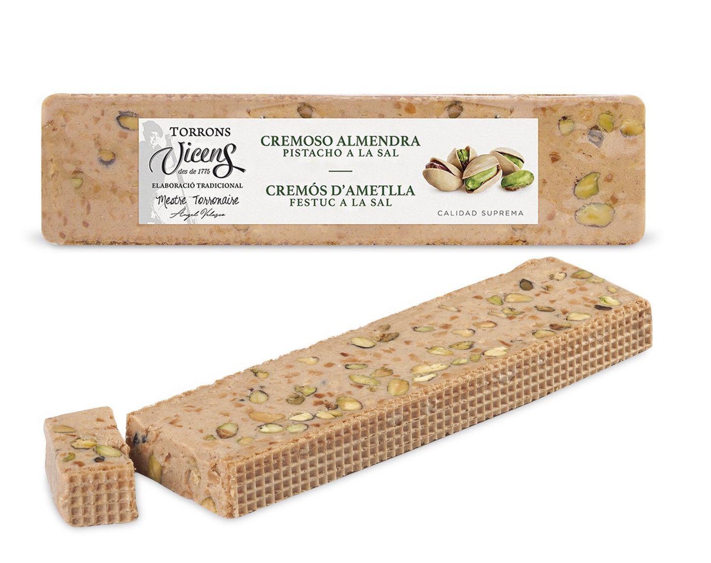 Nougat Crémeux Aux Amandes, Pistaches et Sel 300g