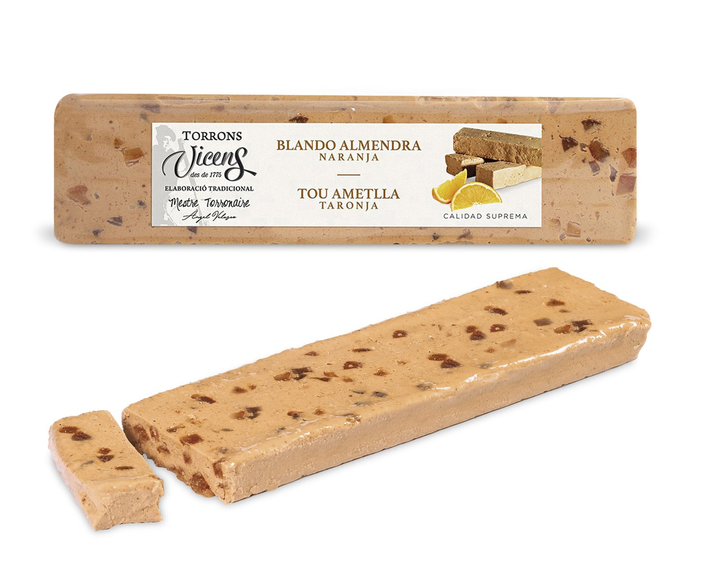 Soft Almond Nougat with Orange 300g