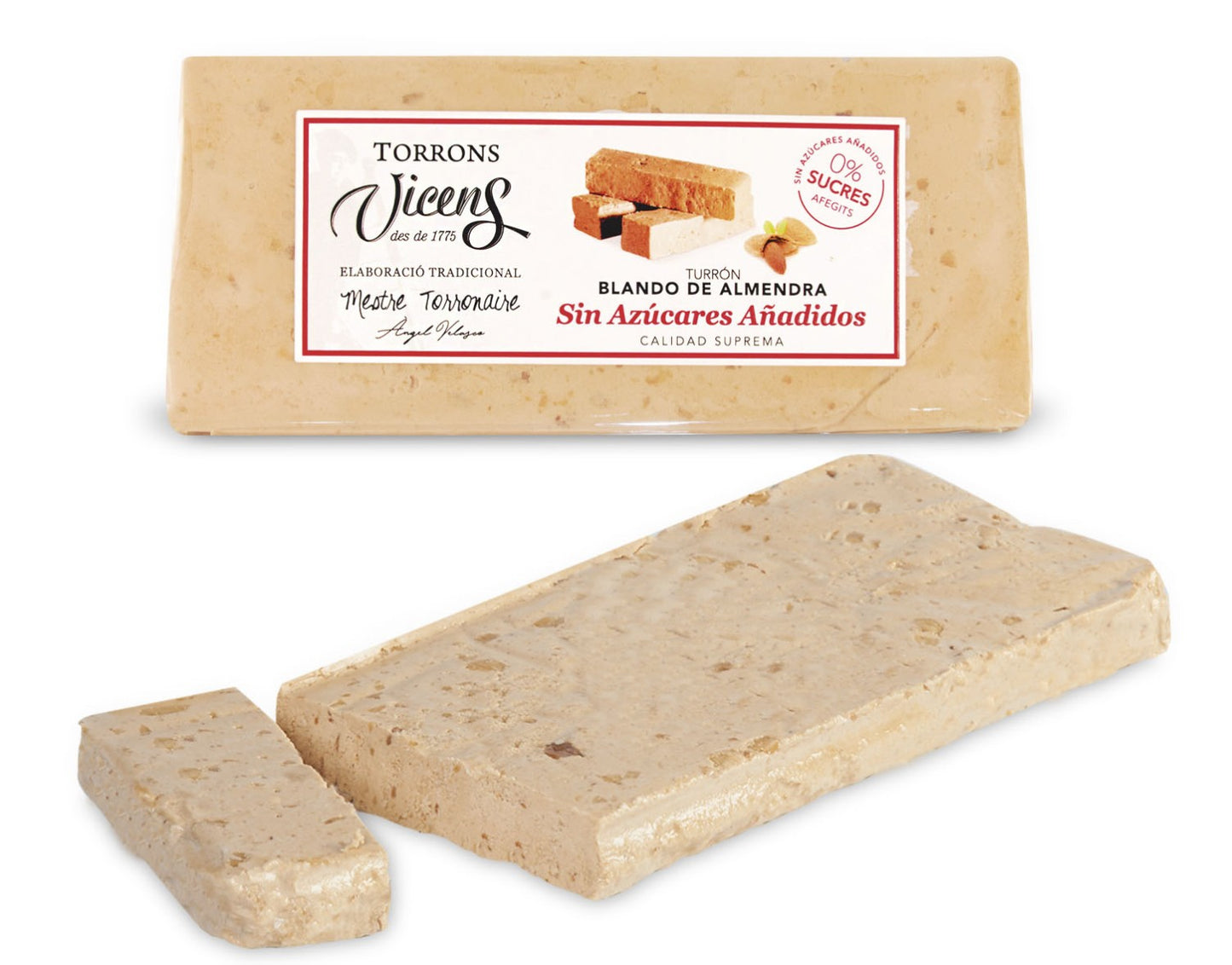 Nougat Tendre Aux Amandes sans sucre 250gr