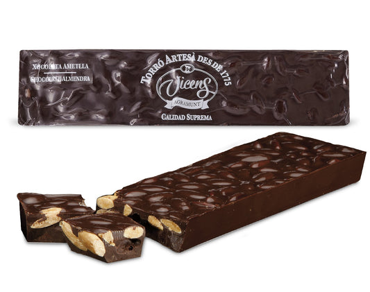 Bitter Chocolate Turron with Almonds 300gr Special