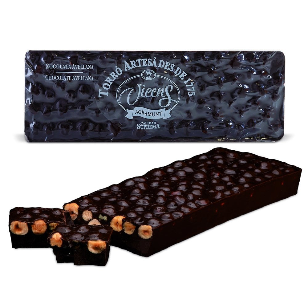 Bitter Chocolate Nougat with Hazelnut 500g