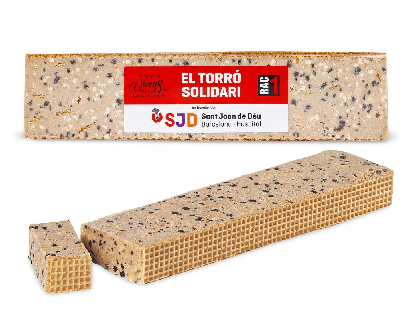 Nougat Solidaire RAC1 Crémeux Amandes 300g