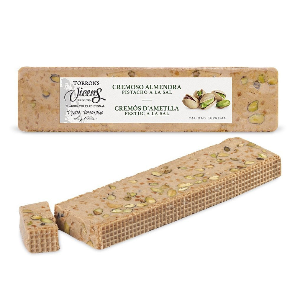 Nougat Crémeux Aux Amandes, Pistaches et Sel 300g