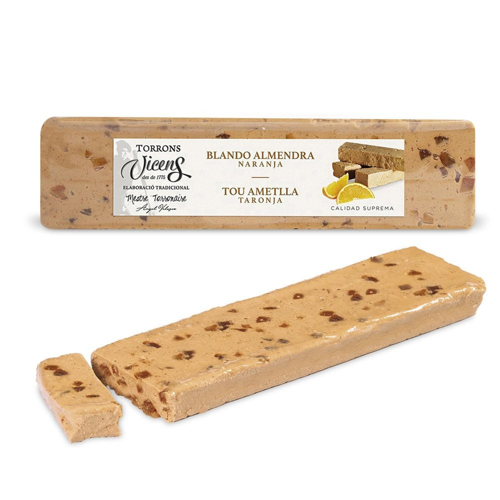 Nougat Tendre Aux Amandes et à l'Orange 300g