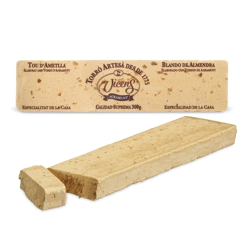 Nougat Tendre Aux Amandes 300g Allongé