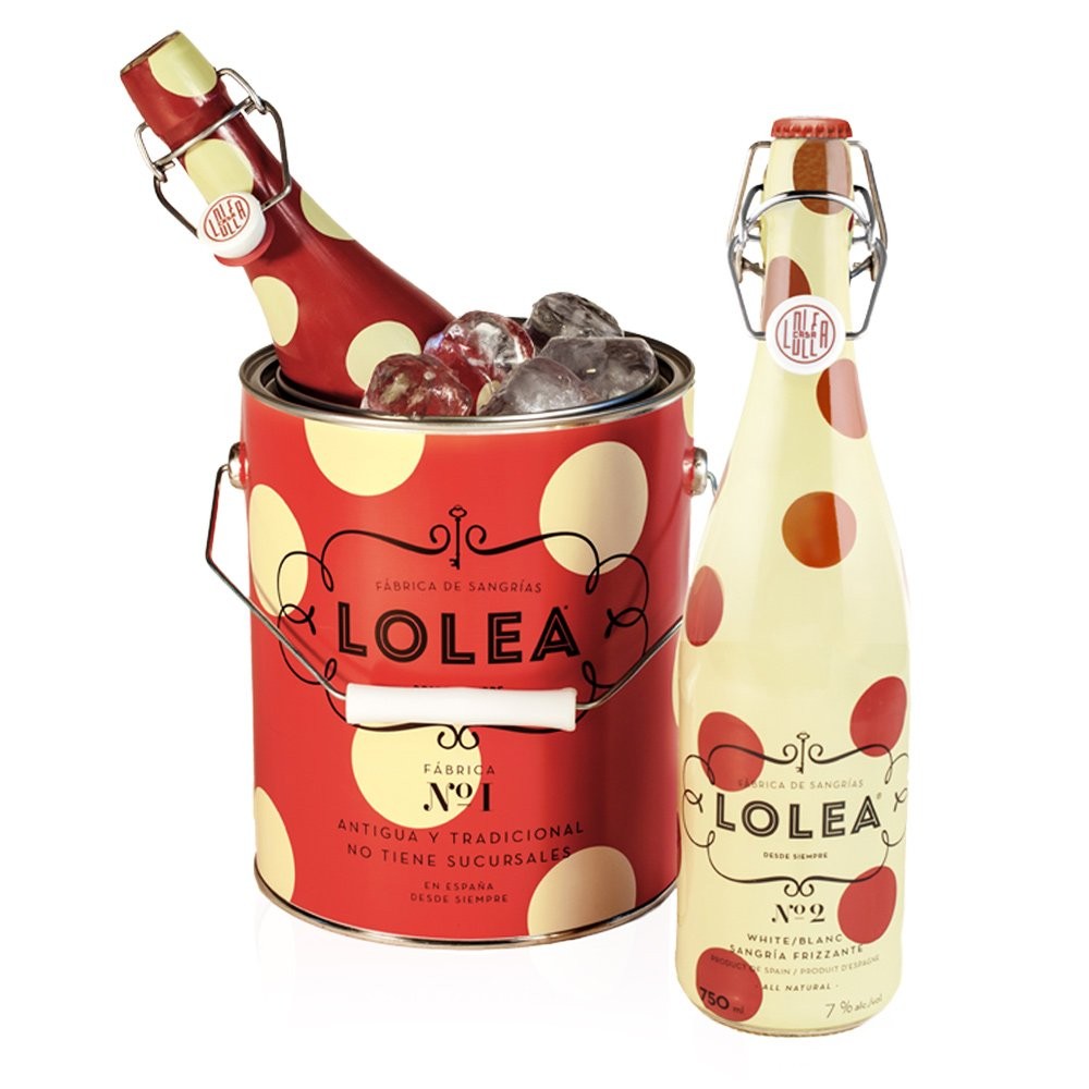 Pack of 2 Lolea Sangria Bottles and Ice Bucket