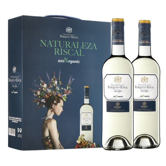 Estuche de 2 Botellas de Marqués de Riscal Verdejo Organic D.O. Rueda