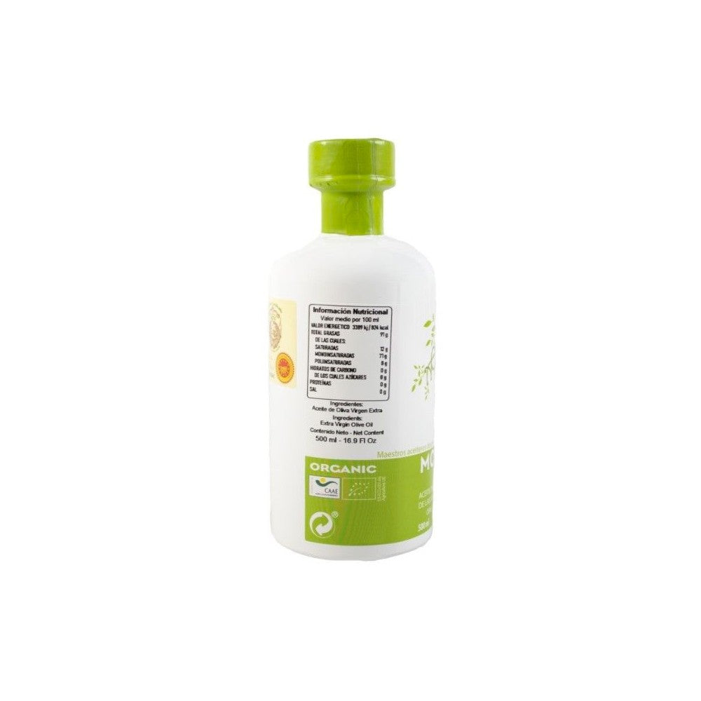 Huile d'Olive Morellana Bio Variété Hojiblanca en Bouteille de 500 ml