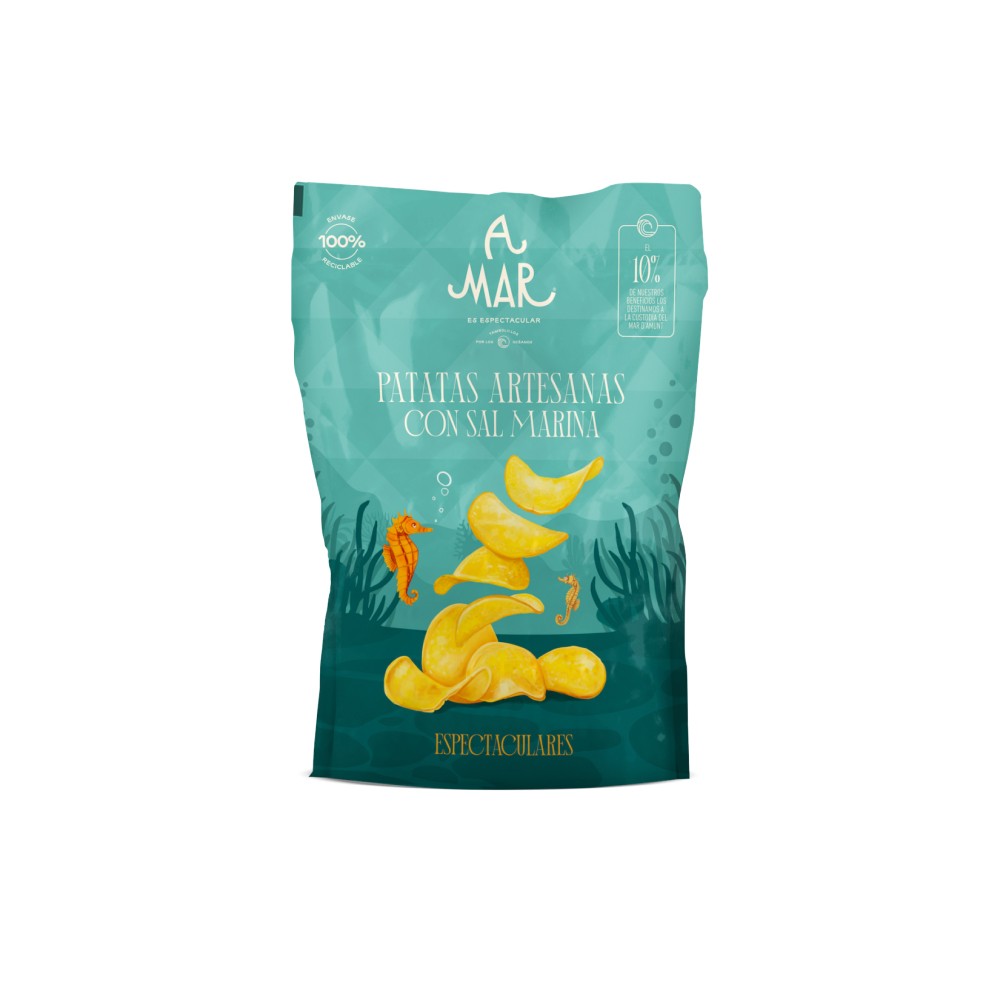 Artisanal Potato Chips with Sea Salt A Mar Espectacular 60g