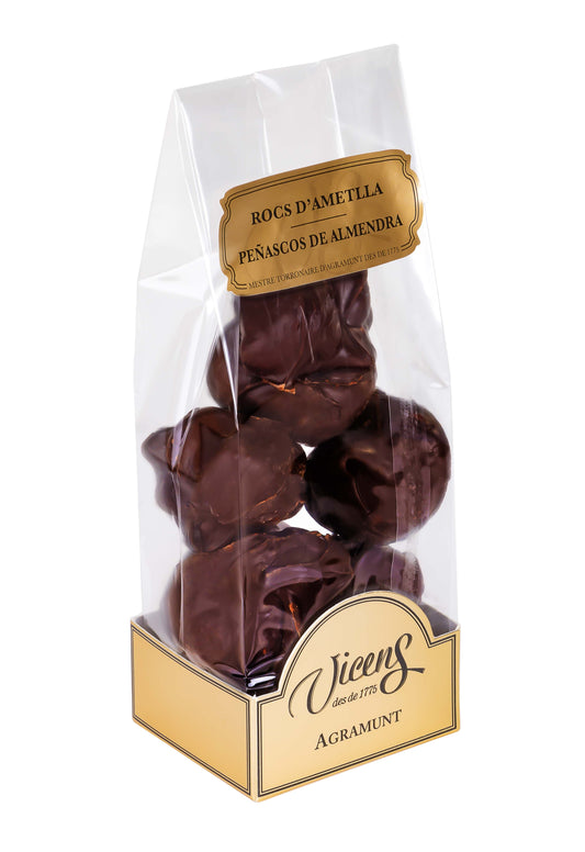 Almond and Bitter Chocolate Rock 120gr