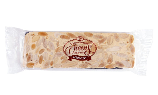 Individual Hard Almond Nougat of 80gr