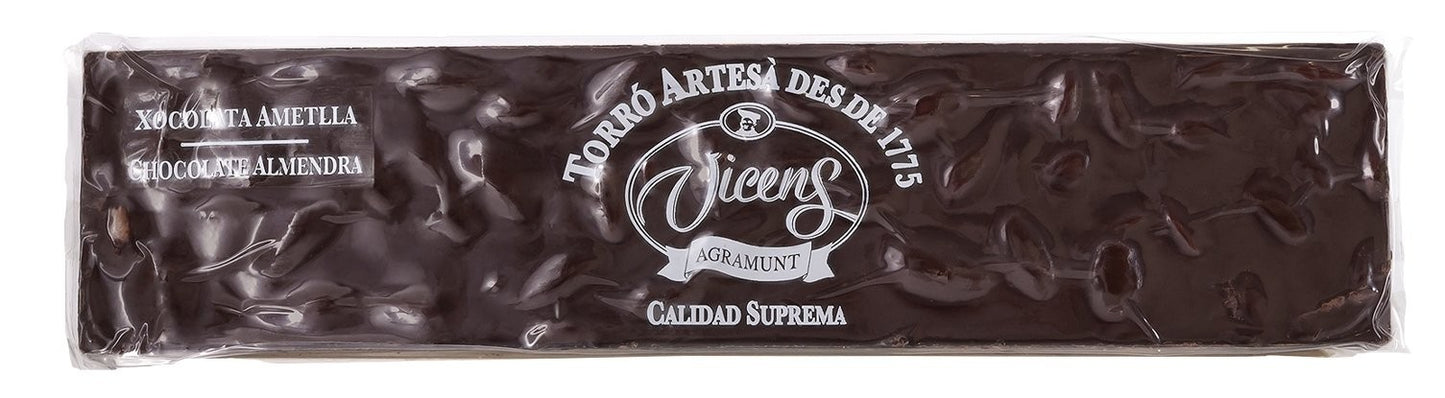 Turrón de Chocolate Bitter con Almendra 300gr Especial