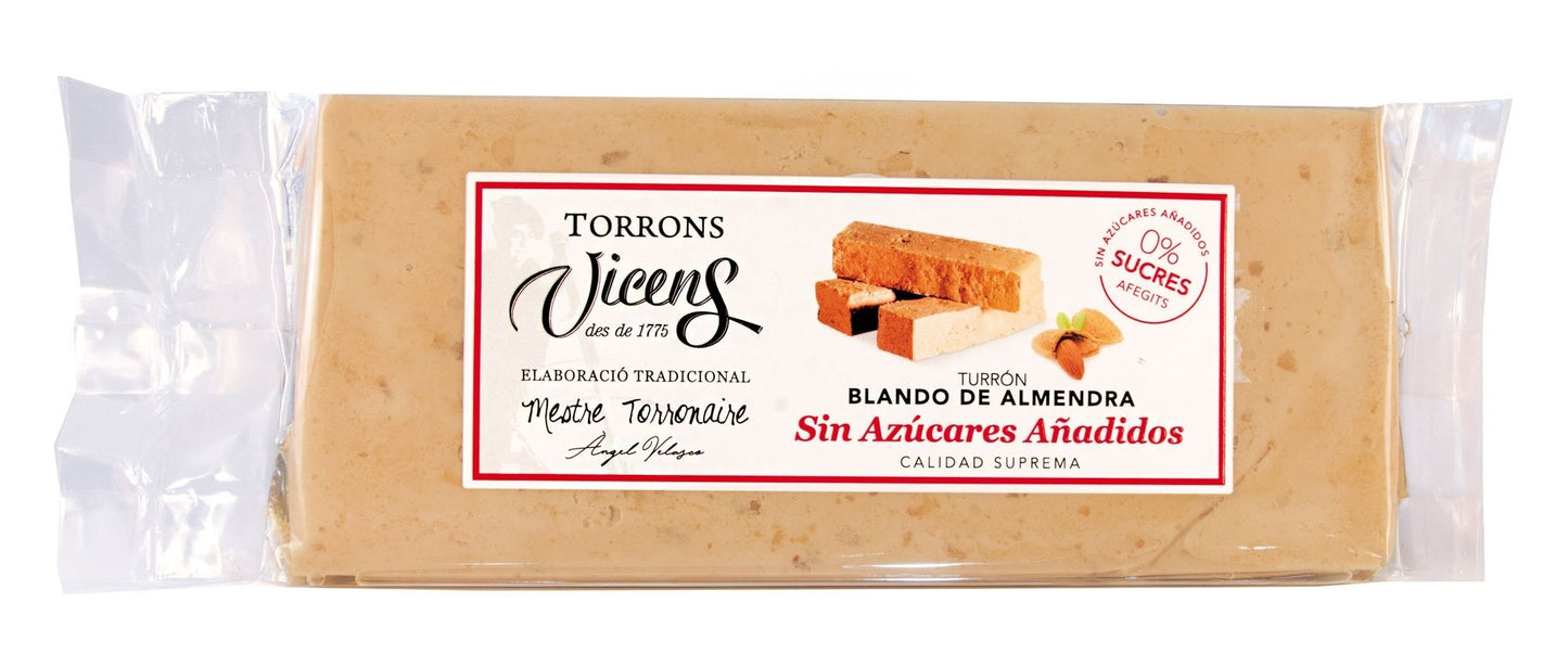 Nougat Tendre Aux Amandes sans sucre 250gr