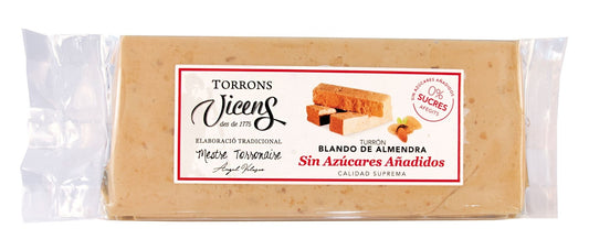 Turrón Blando de Almendra sin azúcar 250gr