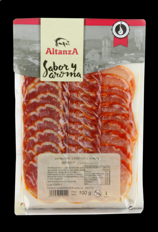 Sliced ​​50% Cebo Campo Iberian Loin 100gr