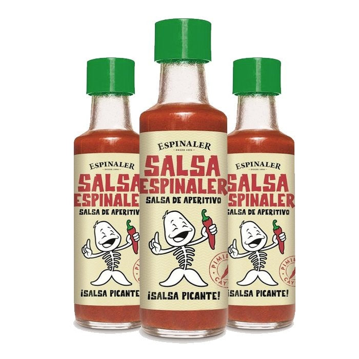 Pack 3 Botes de Salsa Picante Espinaler de 92ml