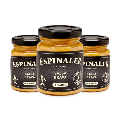 Pack de 3 Botes de Salsa Brava Espinaler de 140gr