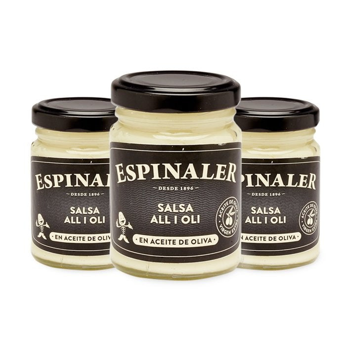 Pack de 3 Botes de Salsa "All i Oli" Espinaler de 140gr