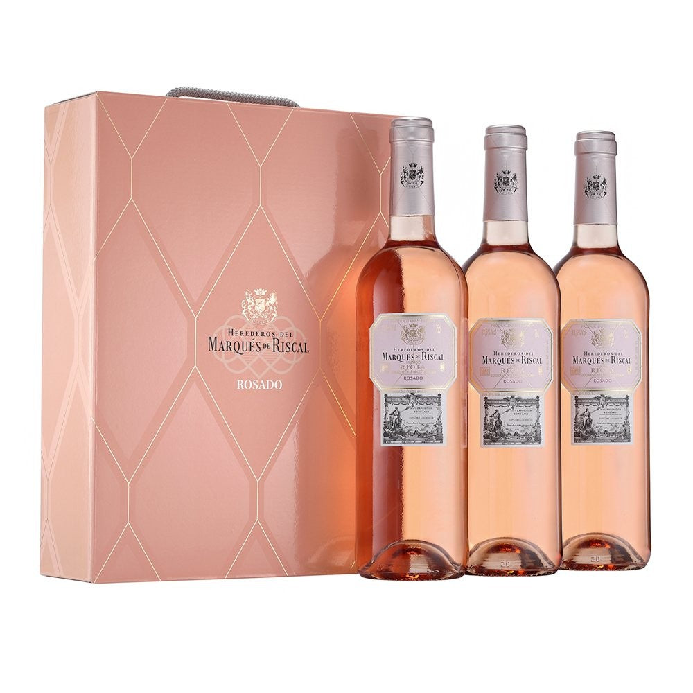 Estuche de 3 Botellas de Marqués de Riscal Rosado D.O. Rioja