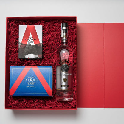 Estuche Caviar Nacarii Selección y Vodka Beluga