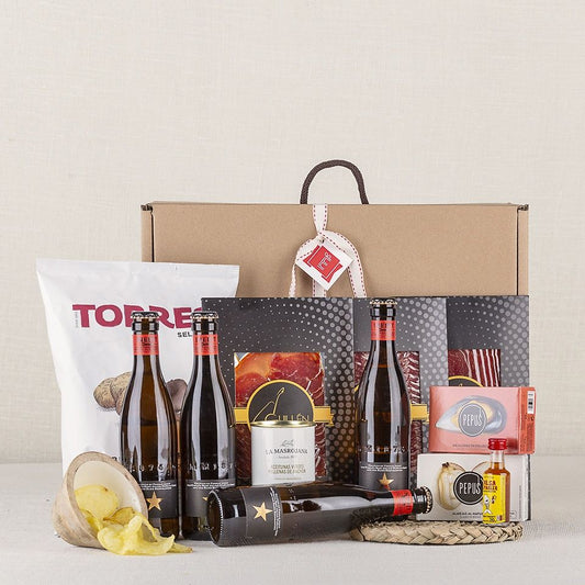 Estuche Gourmet con Cerveza Inedit y Embutidos Manuel Guillén