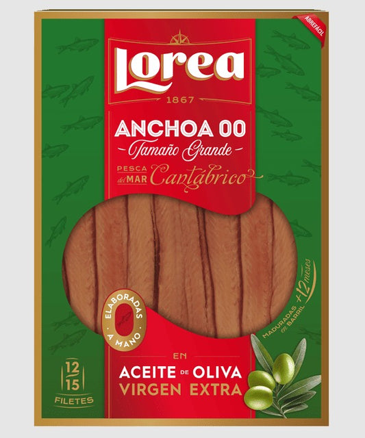LOREA Cantabrian anchovies canned 105/55gr