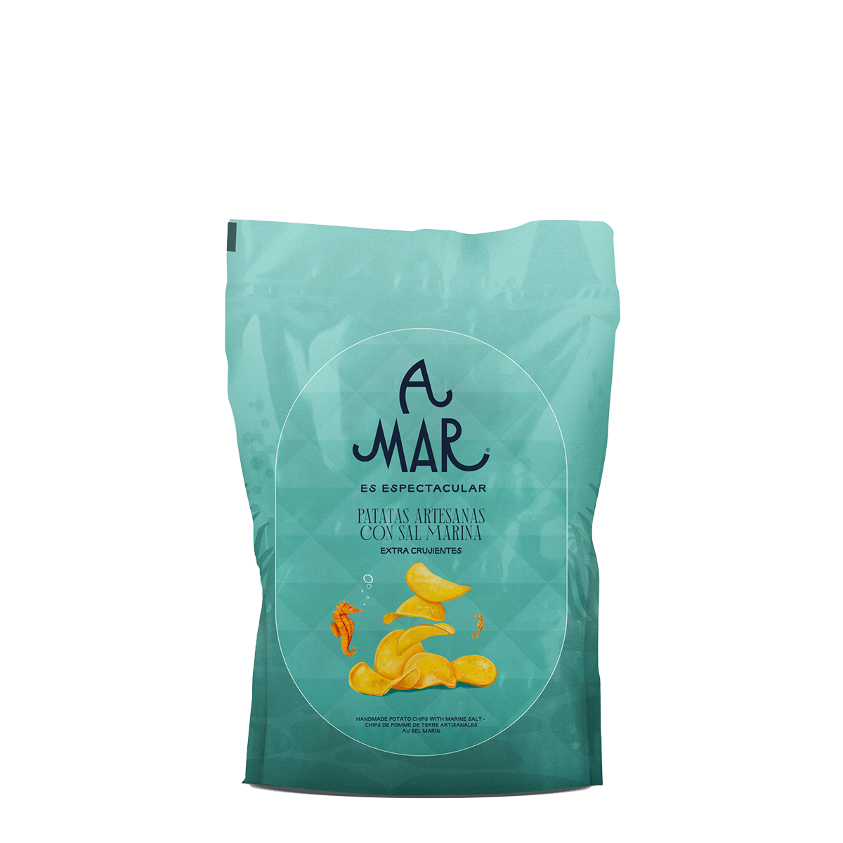 Patatas "Chips" Artesanas con Sal Marina A Mar Espectacular