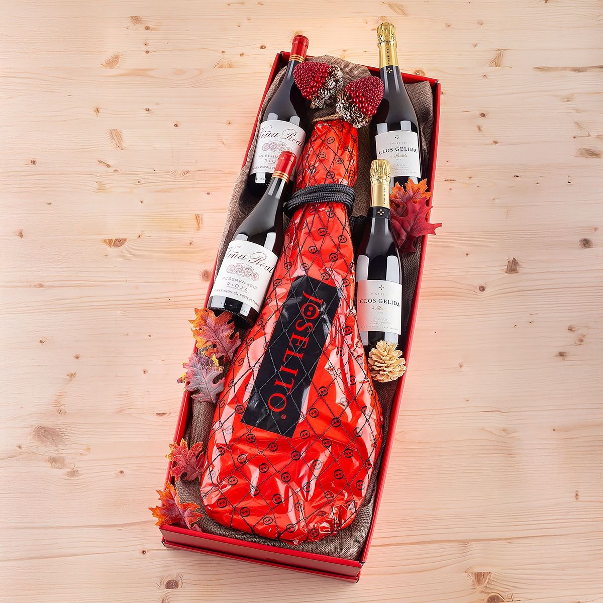 Lot Premium avec Épaule Joselito Gran Reserva, Cava et Vin