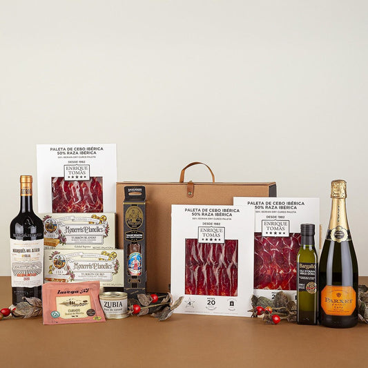 Cesta de Navida Selección 4 Estrellas con Foie Trufado y Cava Ecológico