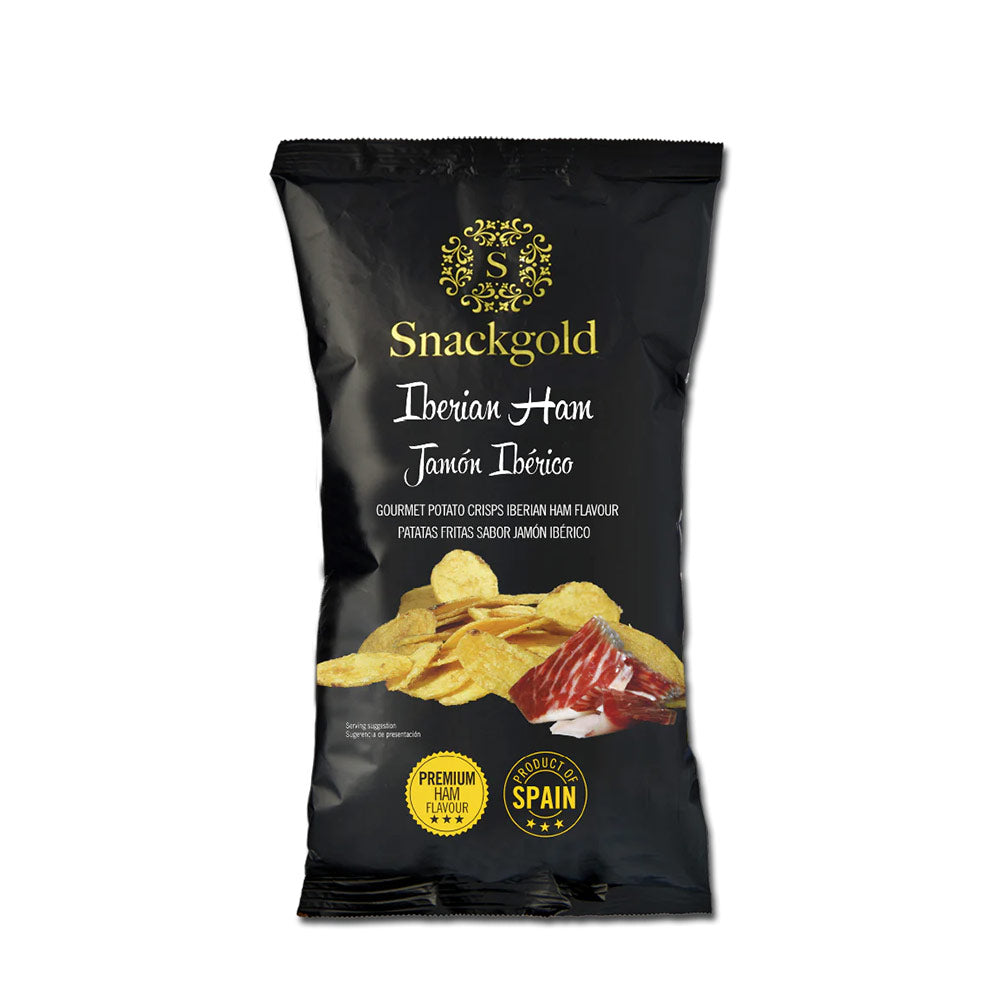 Patatas Fritas sabor "Jamón Premium" Snackgold 125gr