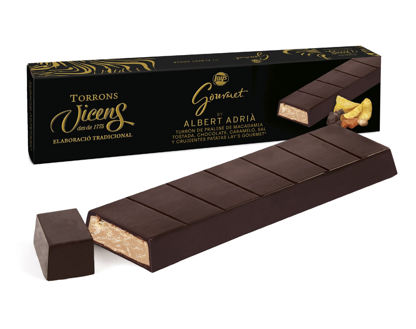 Turrón de Lays Gourmet by Albert Adrià 300g en Estuche