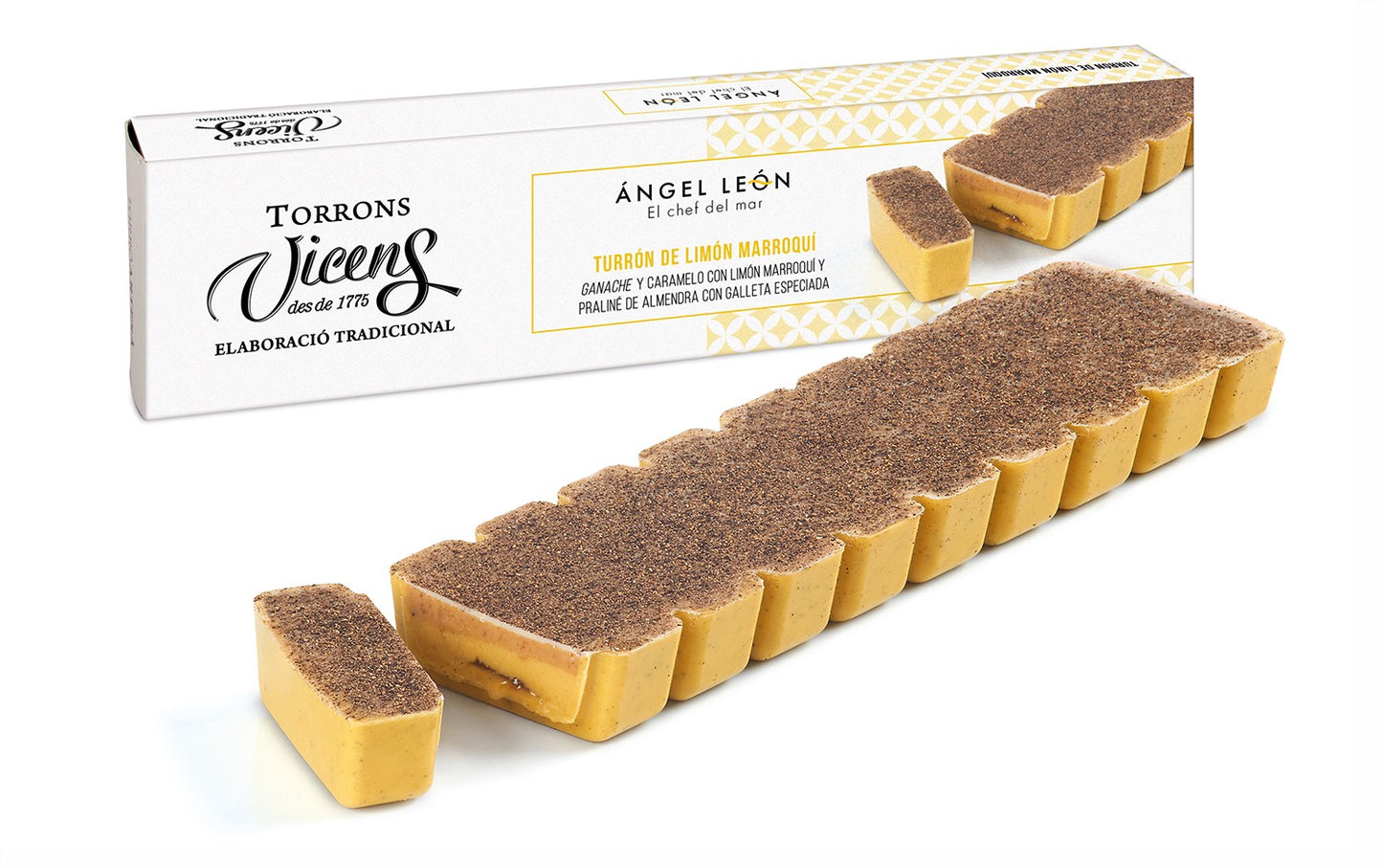 Turrón de Limón Marroquí 300g by Ángel León en Estuche