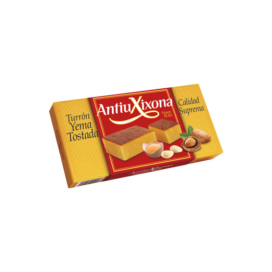 Turrón de Yema Quemada Antiu Xixona Etiqueta Roja 200g